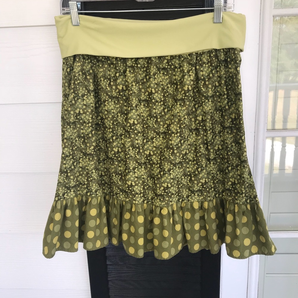 Green Polka Dot Skirt